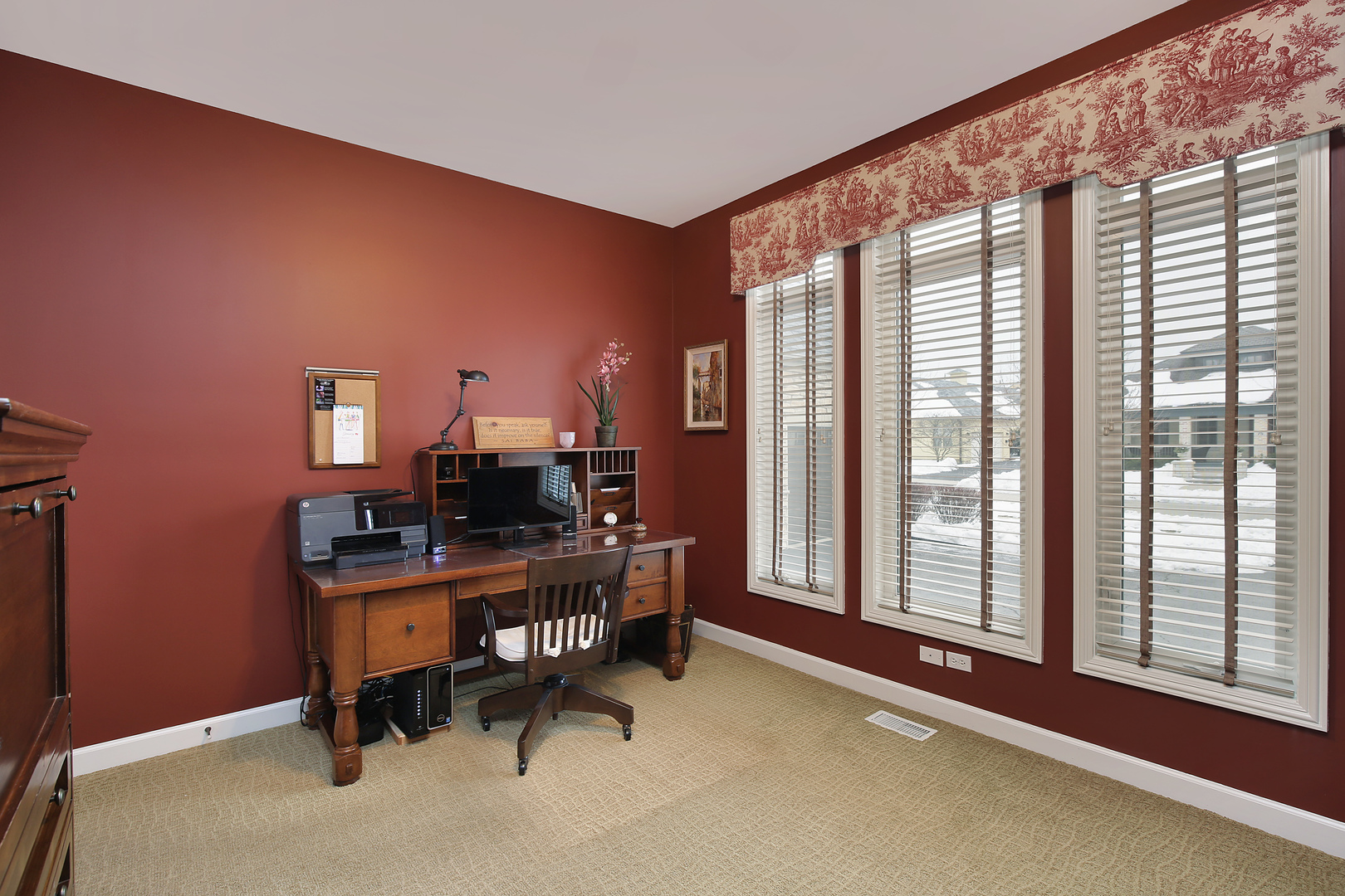 78 Ronan Road Highwood, IL 60040 - Photo 11 of 27 a view of a workspace with furniture and a window