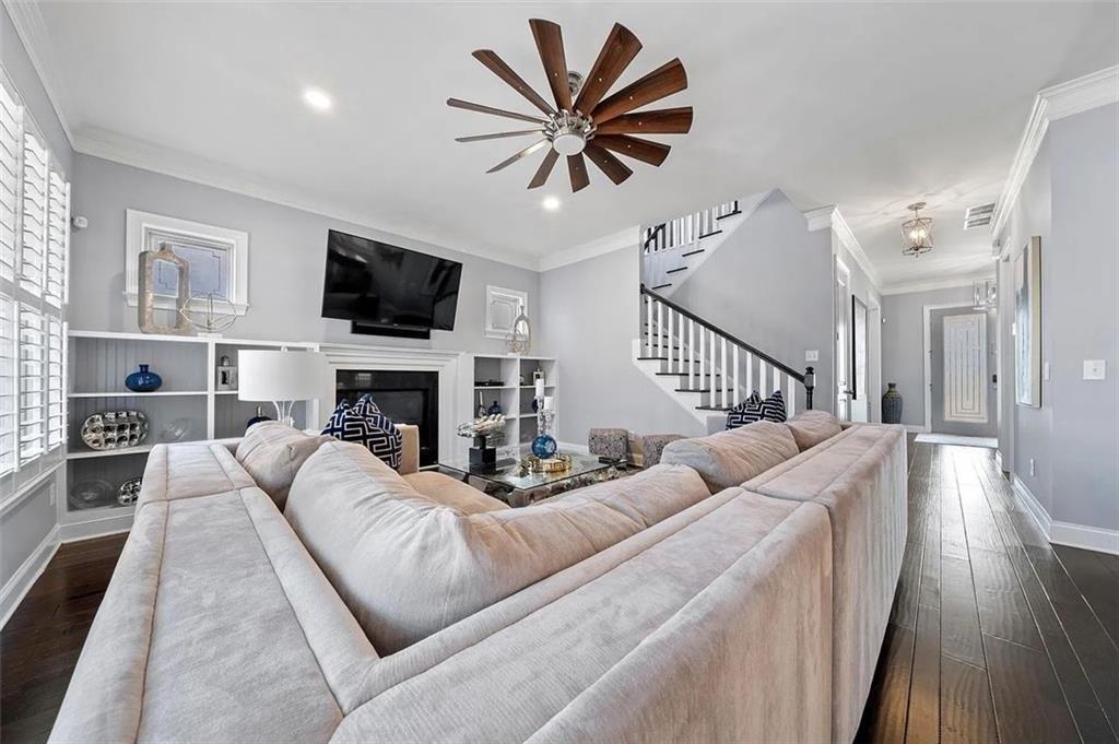 3165 Oakdale Road Atlanta, GA 30354 - Photo 12 of 35 a living room with furniture fireplace and flat screen tv