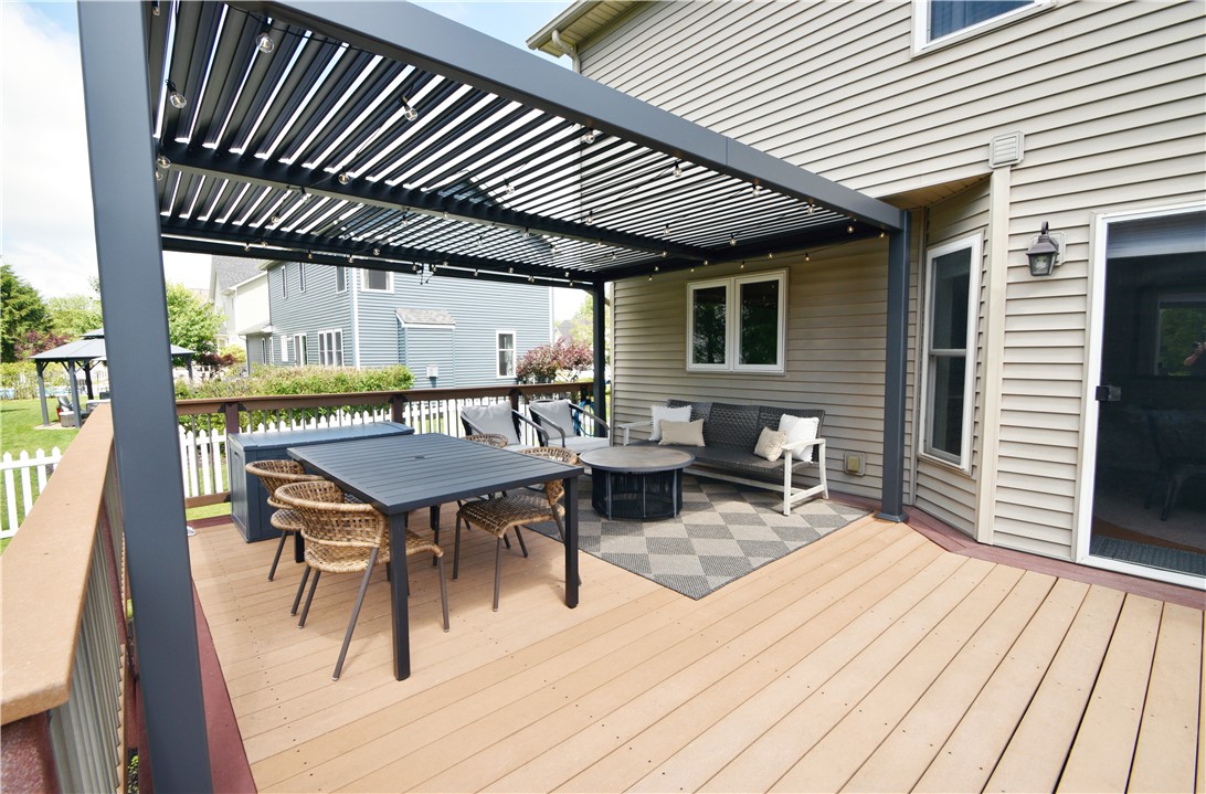 41 Ketchum Street Victor, NY 14564 - Photo 33 of 36 Brand new pergola-roof can be open or shut!