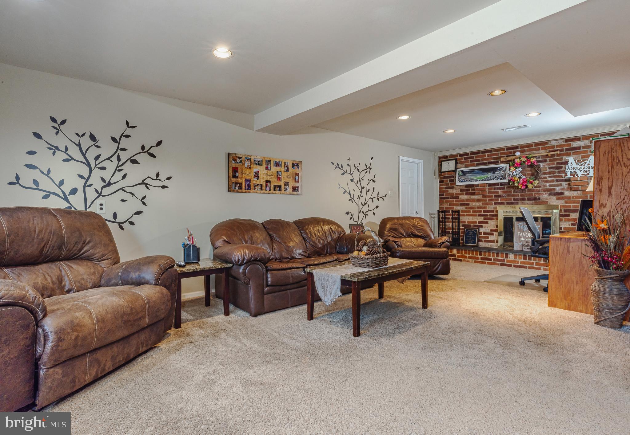718 Lancing Road West Deptford, NJ 08096 - Photo 11 of 31 Family room with brick fireplace