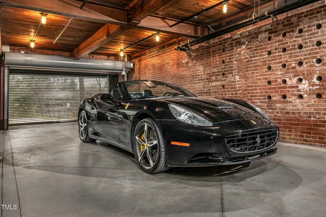 a car parked in garage