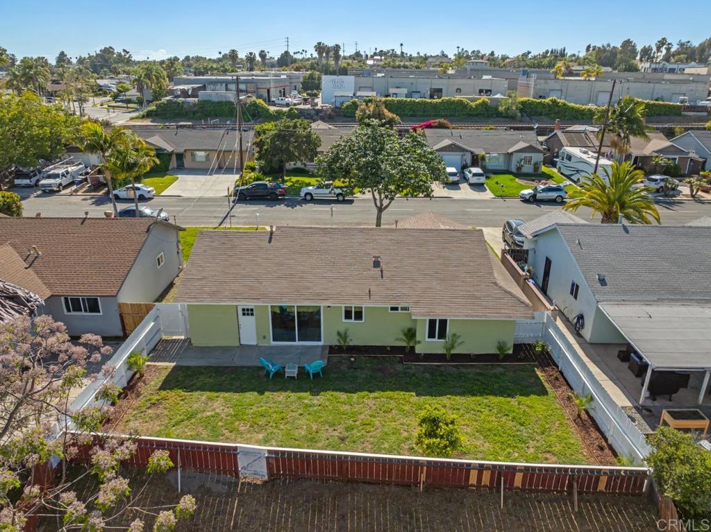 935 Swallow Drive Vista, CA 92083 - Photo 42 of 43 an aerial view of a house with a yard basket ball court and outdoor seating
