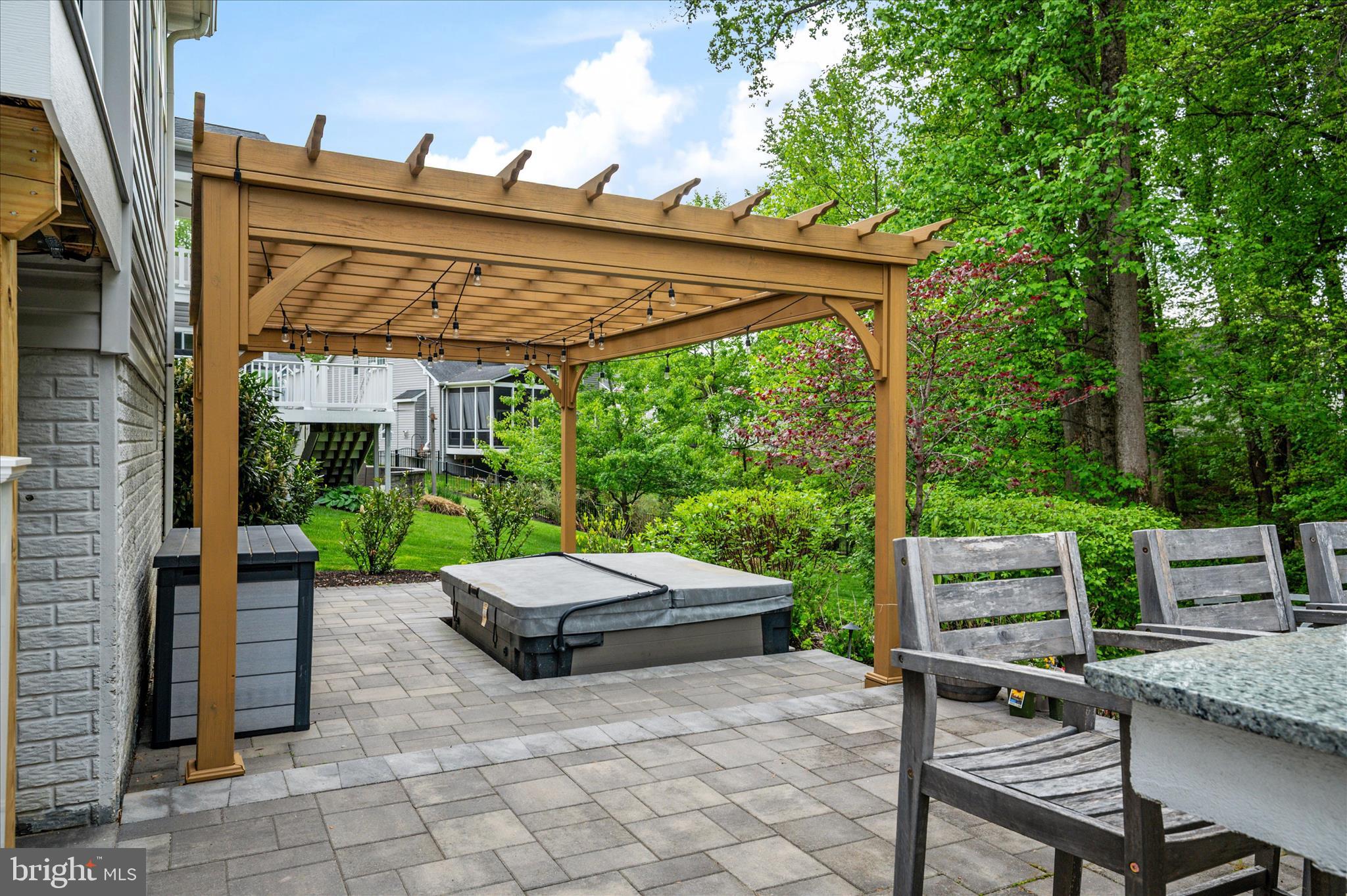 825 Sebastian Lane Crofton, MD 21114 - Photo 45 of 78 Beautiful Patio with Hot Tub