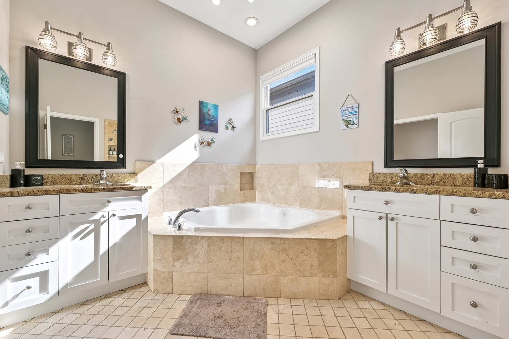 4038 West Addison Street Chicago, IL 60641 - Photo 13 of 33 a en suite bathroom with sinks mirror and