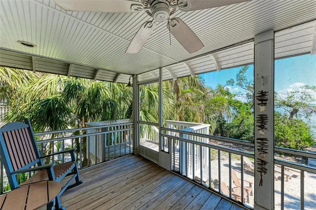 a view of a city from a balcony