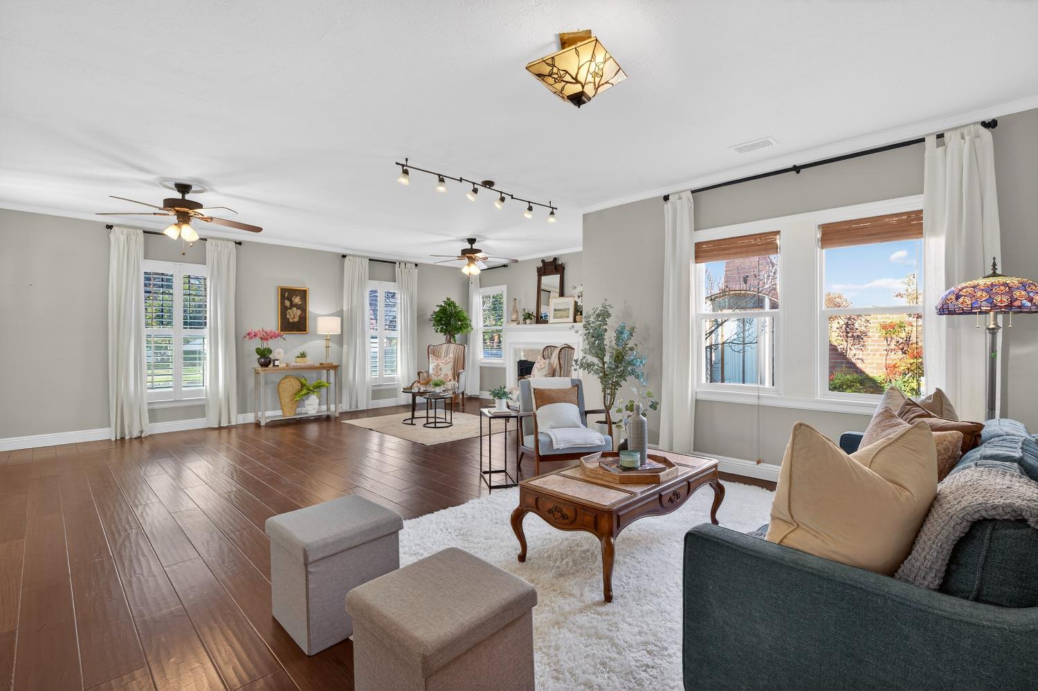 2644 Crafton Way Stockton, CA 95204 - Photo 12 of 50 a living room with fireplace furniture and a large window