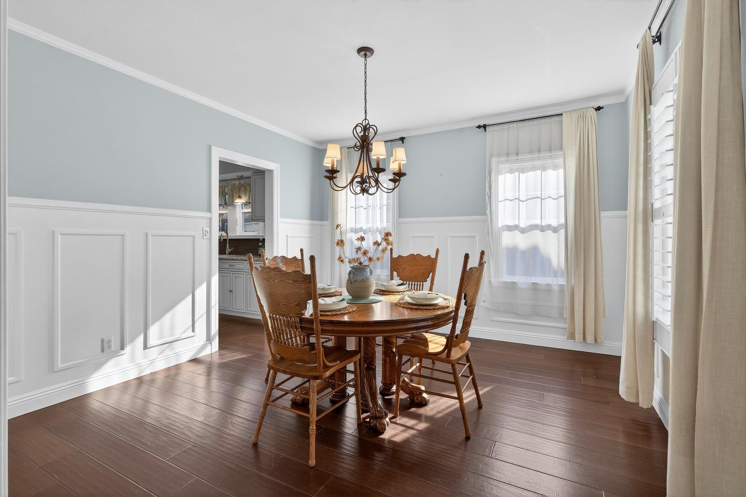2644 Crafton Way Stockton, CA 95204 - Photo 13 of 50 a view of a dining room with furniture window and wooden floor