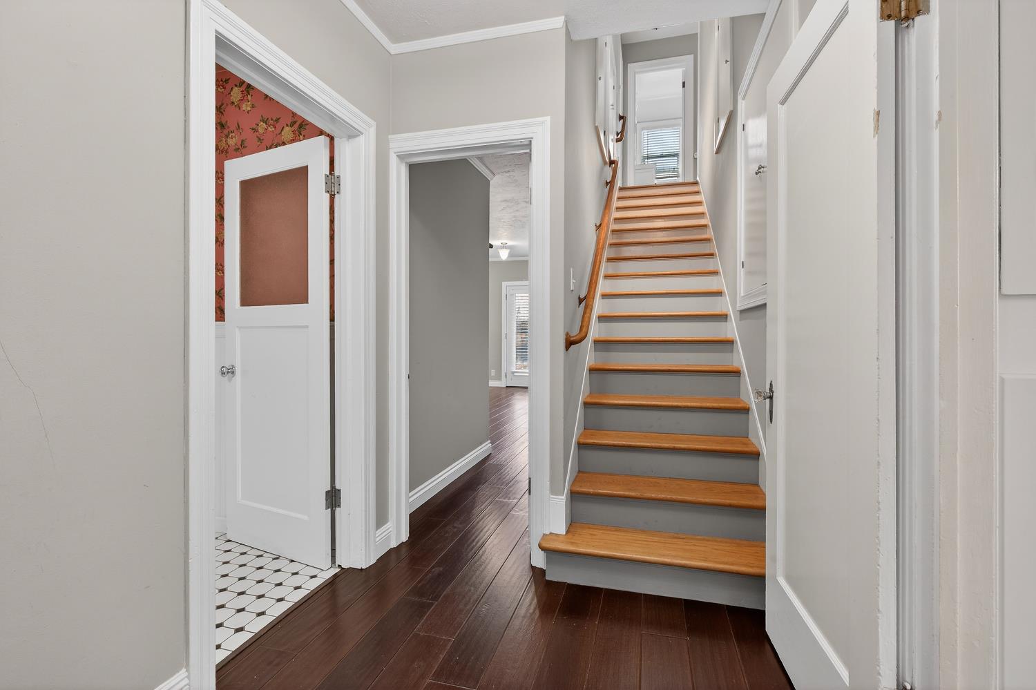2644 Crafton Way Stockton, CA 95204 - Photo 21 of 50 a view of entryway with wooden floor and stairs