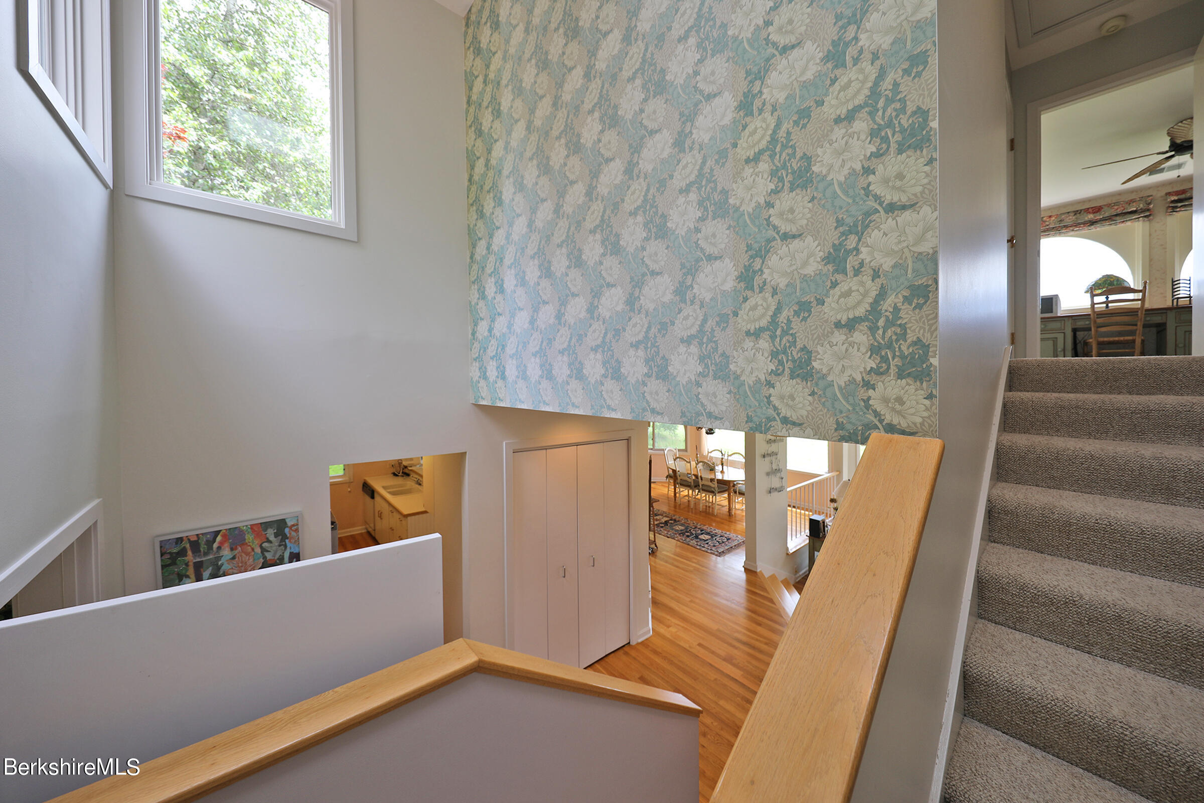 19 Hawthorne Road, Unit HV 17 Stockbridge, MA 01262 - Photo 32 of 53 STAIRWAY W/SKYLIGHT TO UPPER LEVEL
