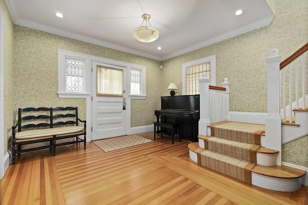 28 Balcarres Road Newton, MA 02465 - Photo 8 of 21 a living room with furniture and a wooden floor