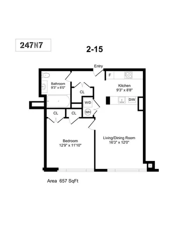 $5,859 | 247 North 7th Street, Unit 615 | Williamsburg