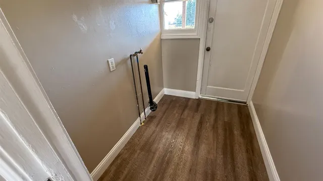 a view of wooden floor in a room