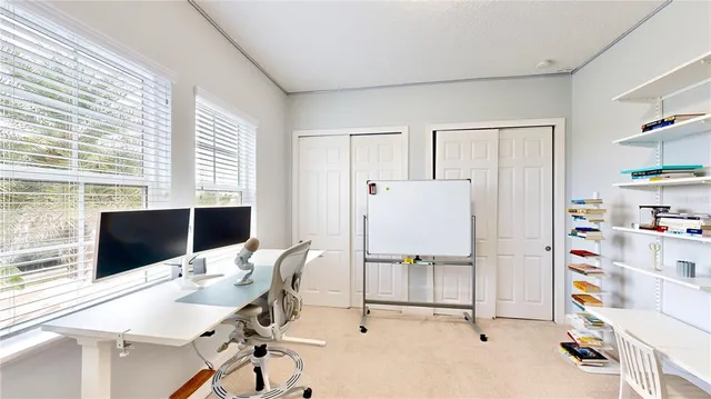 a room with furniture and toys