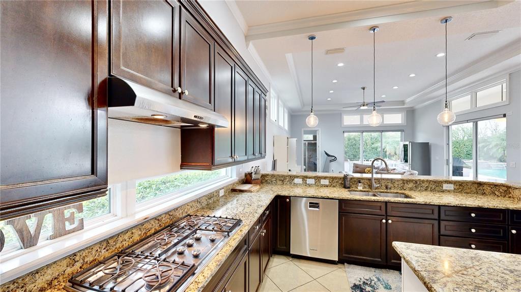 6219 Tiroco Way Windermere, FL 34786 - Photo 37 of 72 a large kitchen with a large counter top space and stainless steel appliances