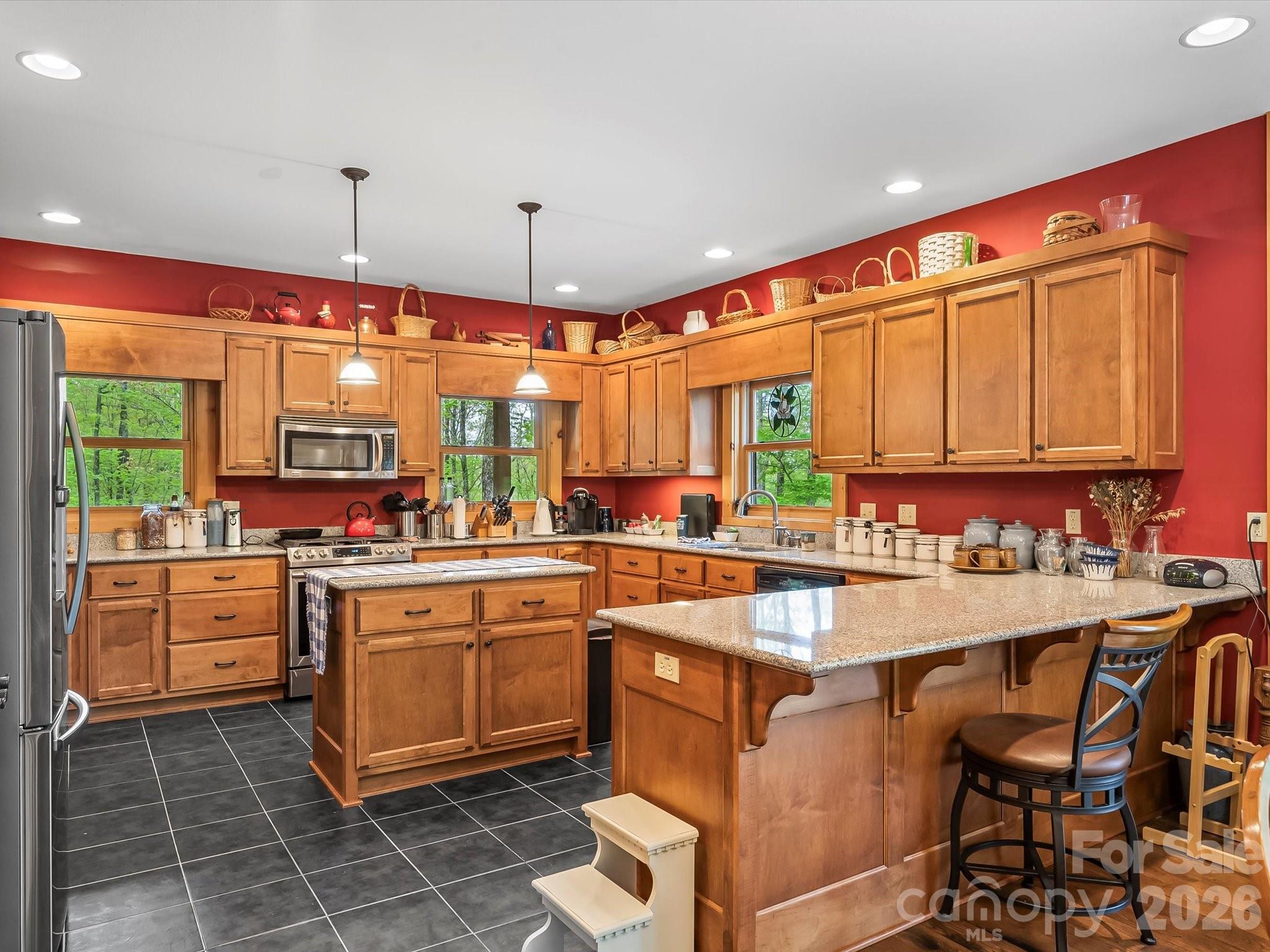 917 Otter Mountain Road Topton, NC 28781 - Photo 13 of 48 a kitchen with lots of counter top space