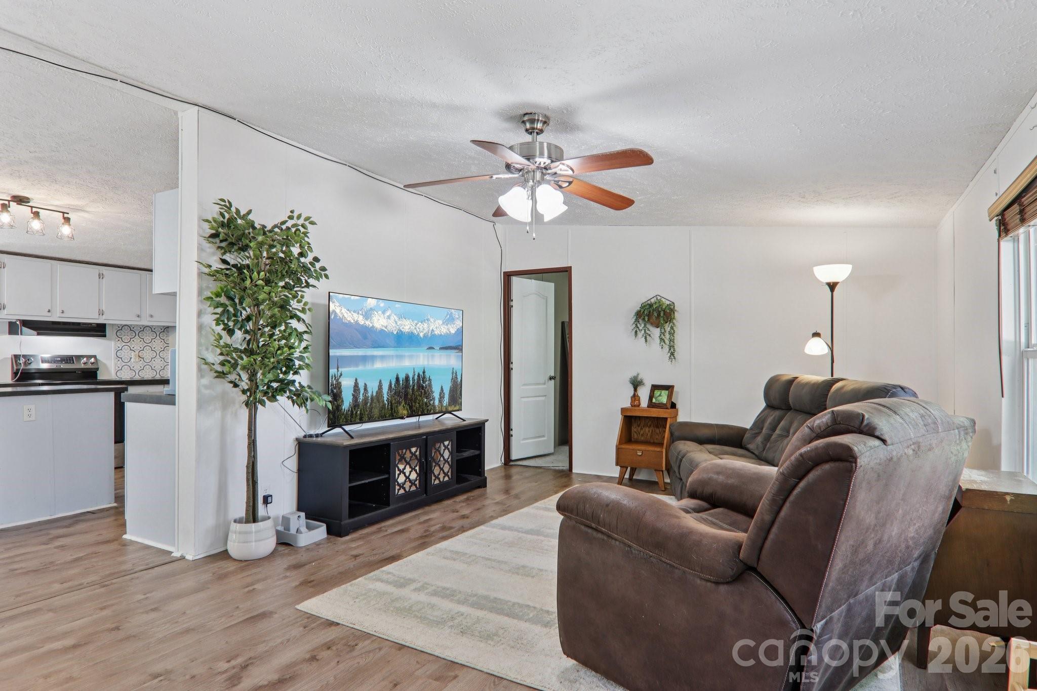 4 Sweet Birch Drive Alexander, NC 28701 - Photo 16 of 48 a living room with furniture a potted plant and a fireplace