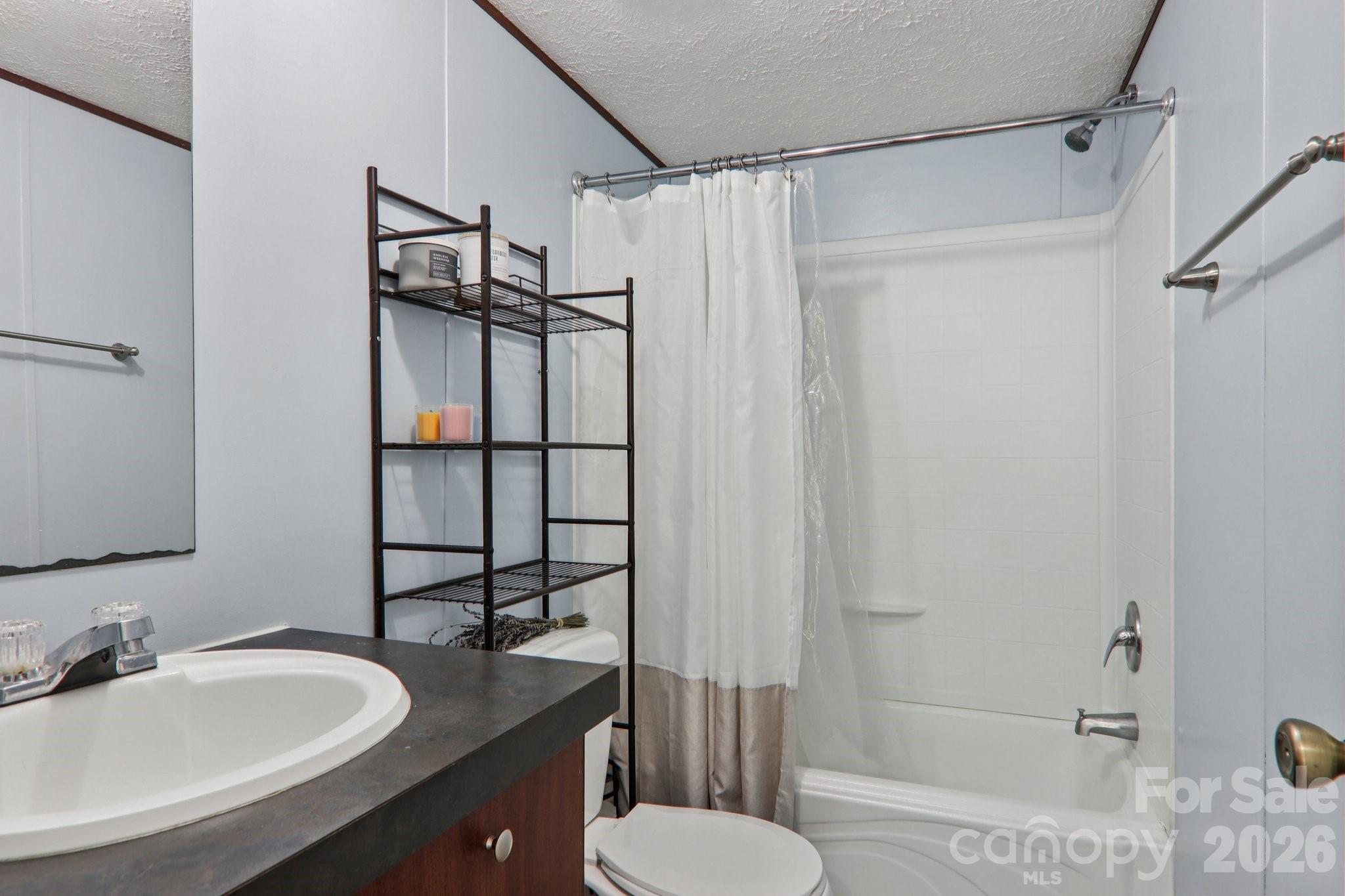 4 Sweet Birch Drive Alexander, NC 28701 - Photo 38 of 48 a bathroom with a sink toilet vanity and shower
