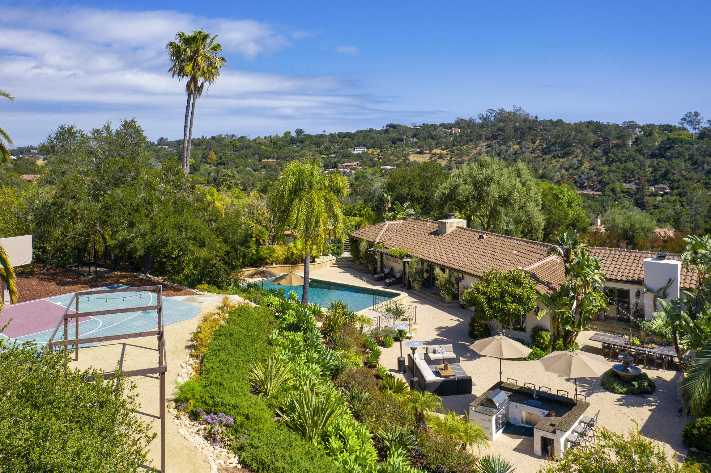 2519 Foothill Lane Santa Barbara, CA 93105 - Photo 24 of 35 a view of a swimming pool with a patio