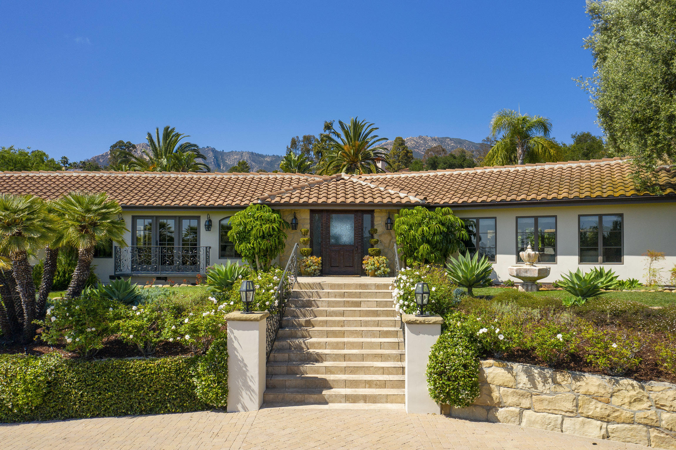 2519 Foothill Lane Santa Barbara, CA 93105 - Photo 3 of 35 a front view of a house with a garden