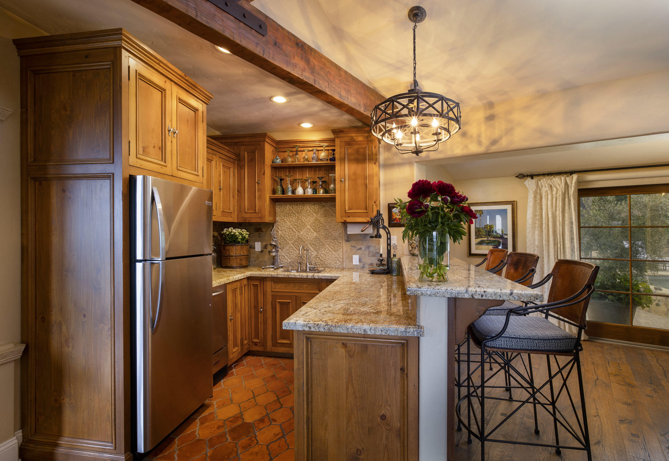 2519 Foothill Lane Santa Barbara, CA 93105 - Photo 5 of 35 a kitchen with refrigerator and cabinets
