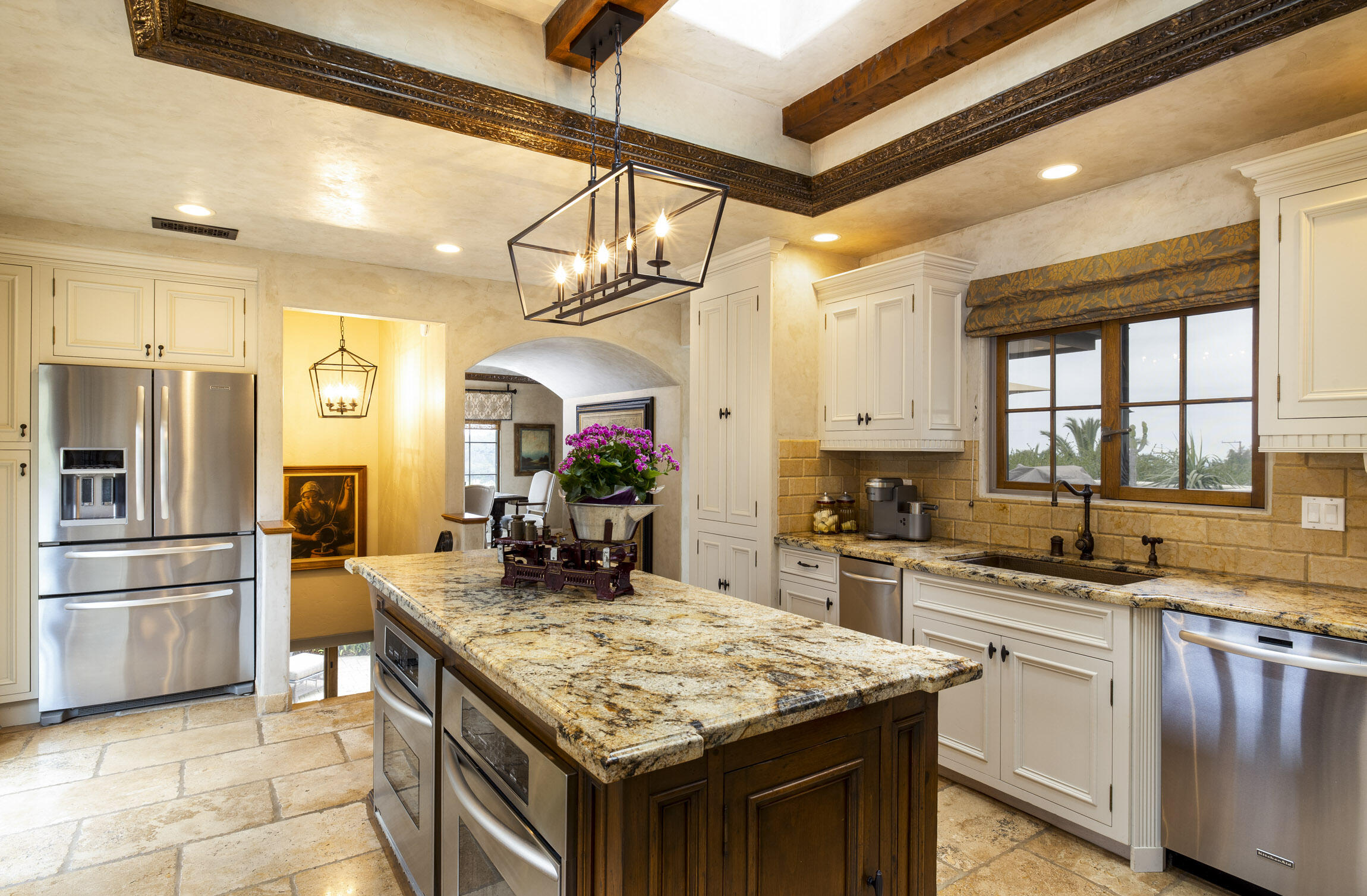 2519 Foothill Lane Santa Barbara, CA 93105 - Photo 10 of 35 a kitchen with stainless steel appliances granite countertop a sink stove and refrigerator