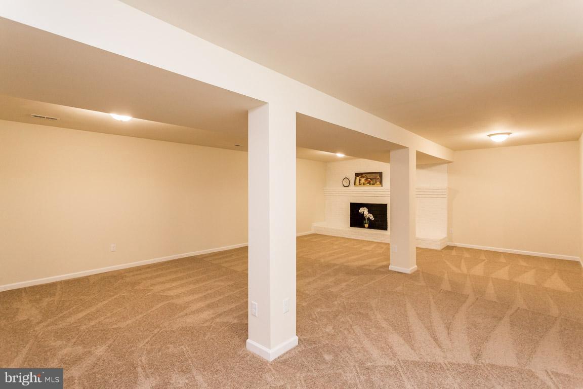 373 Cropp Road Fredericksburg, VA 22406 - Photo 25 of 30 Lower Level Rec Room with fireplace