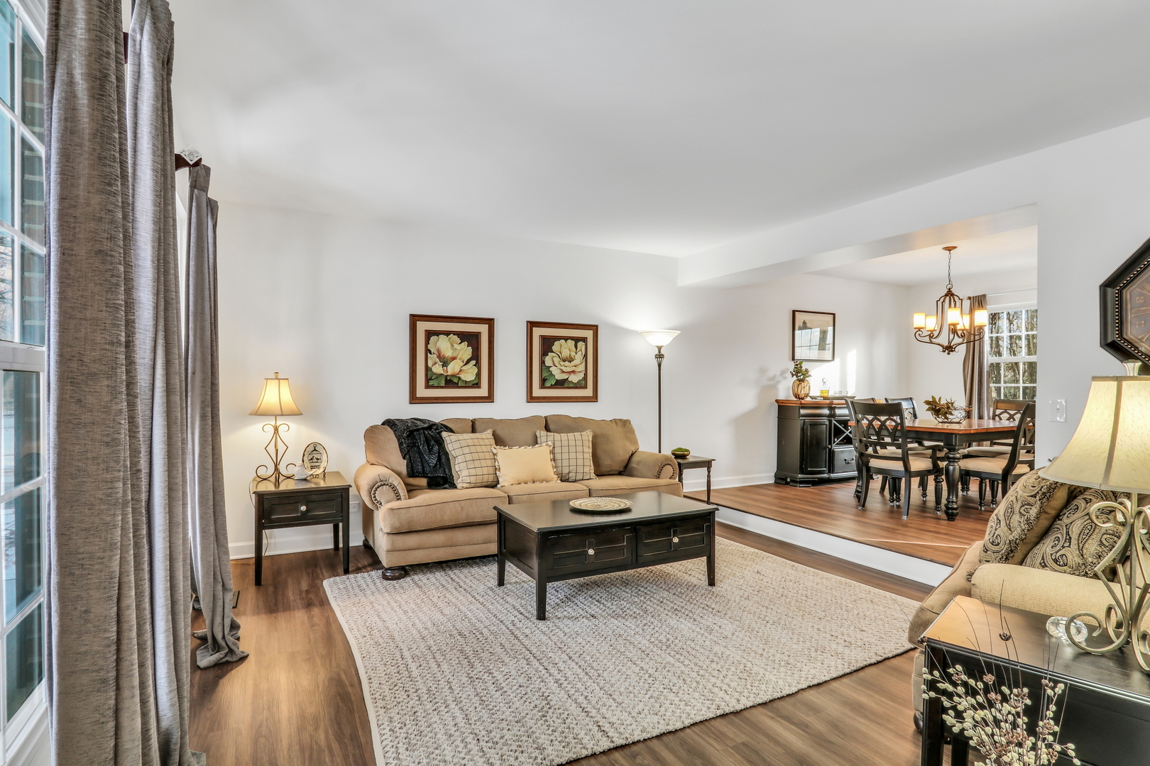269 Braxton Way Grayslake, IL 60030 - Photo 4 of 38 a living room with furniture and wooden floor