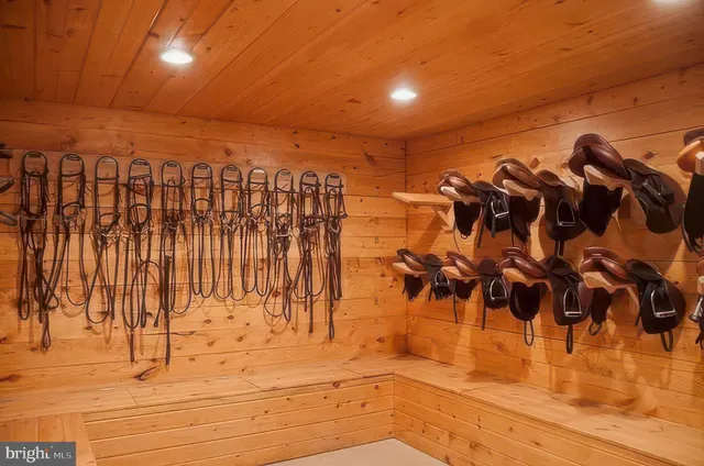 a view of a garden with an outdoor space