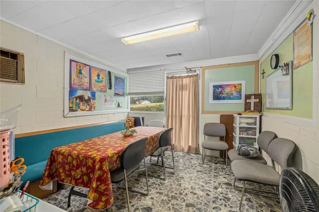 a house with trees in front of it