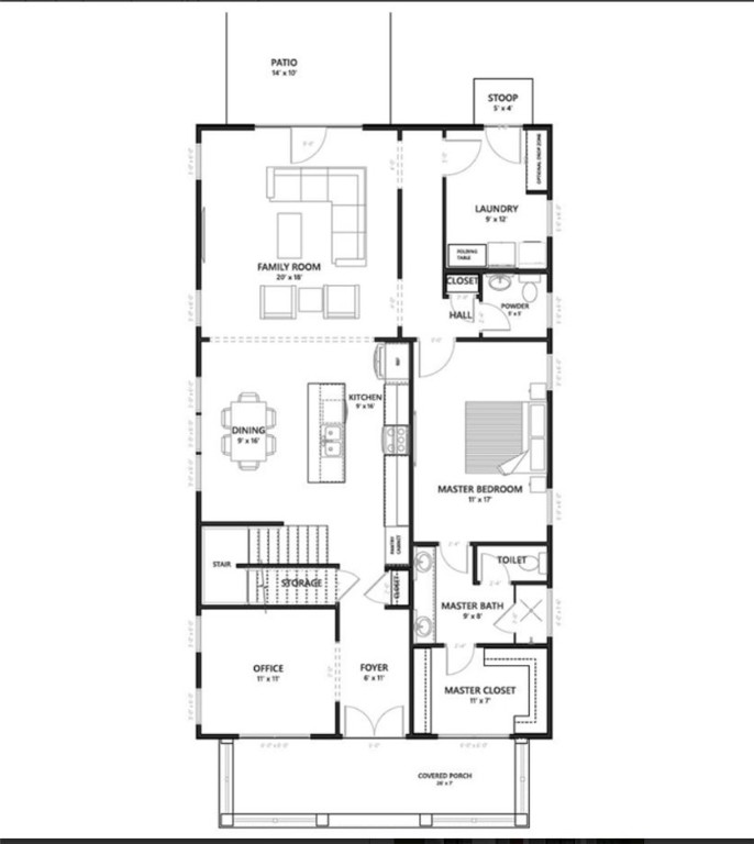 203 Bostic Court Pendleton, SC 29670 - Photo 3 of 4 Hemlock floorplan- main level