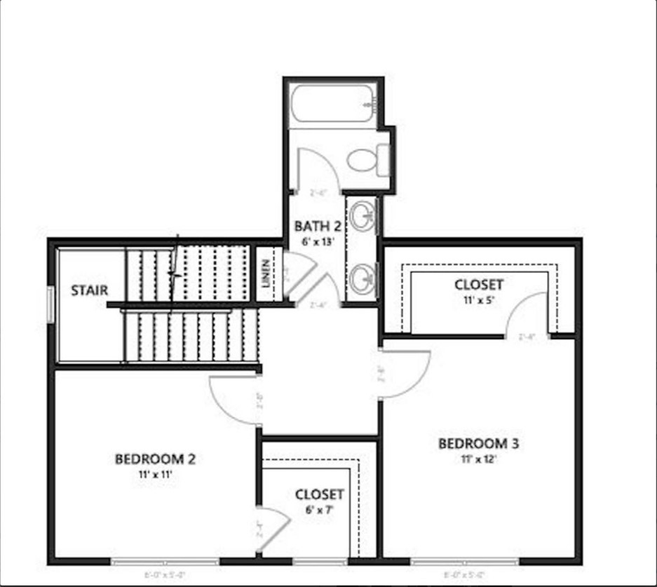 203 Bostic Court Pendleton, SC 29670 - Photo 4 of 4 Hemlock Floorplan- Second level