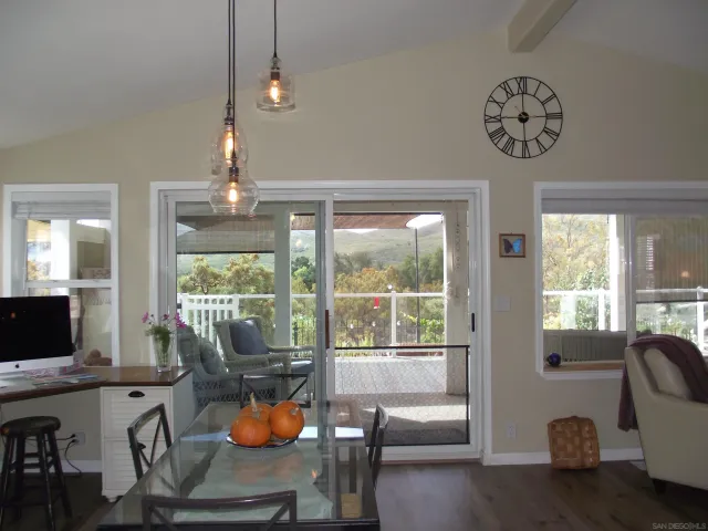 a view of outdoor space with garden and entertaining space