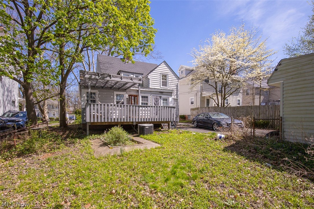 982 Roanoke Road Cleveland Heights, OH 44121 - Photo 33 of 33 Rear exterior featuring a spacious wooden deck.