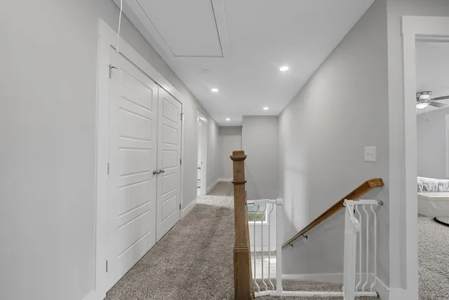 a view of a hallway with the hallway