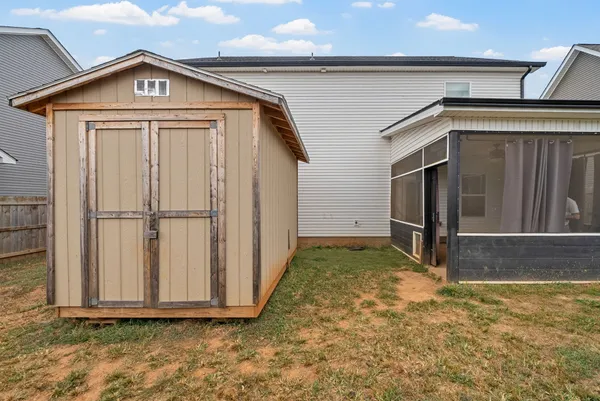 a backyard of a house