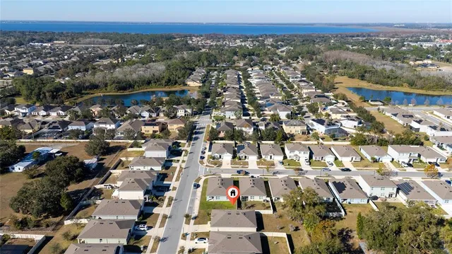 an aerial view of a city