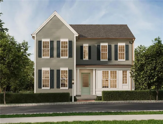 a front view of a house