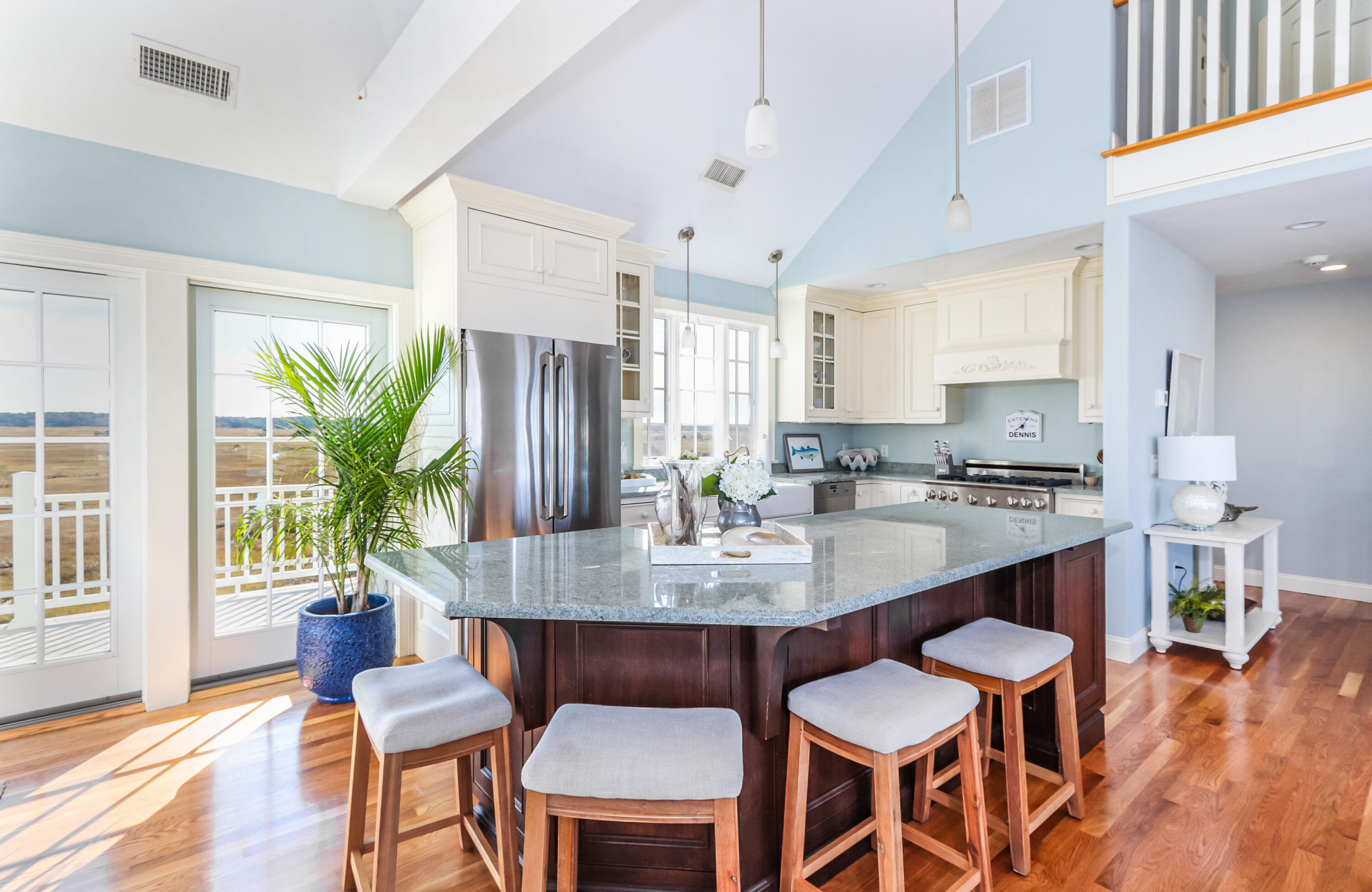 19 Dr Botero Road Dennis, MA 02638 - Photo 6 of 42 a view of kitchen with granite countertop furniture table and chairs