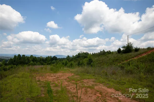 a view of a lake and mountain in the back