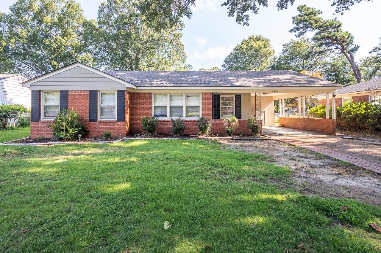 4606 Helene Road Memphis, TN 38117 - Photo 1 of 10 front view of a house with a yard