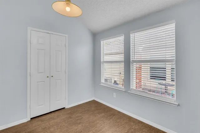 a view of a livingroom with a window