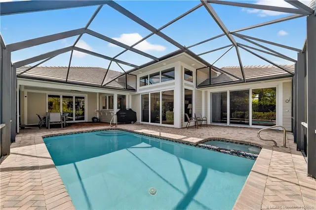 a house view with a outdoor space