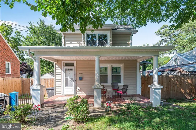 front view of a house with a porch