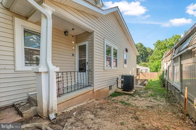 a backyard of a house