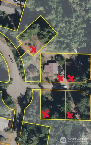 a porch with seating space