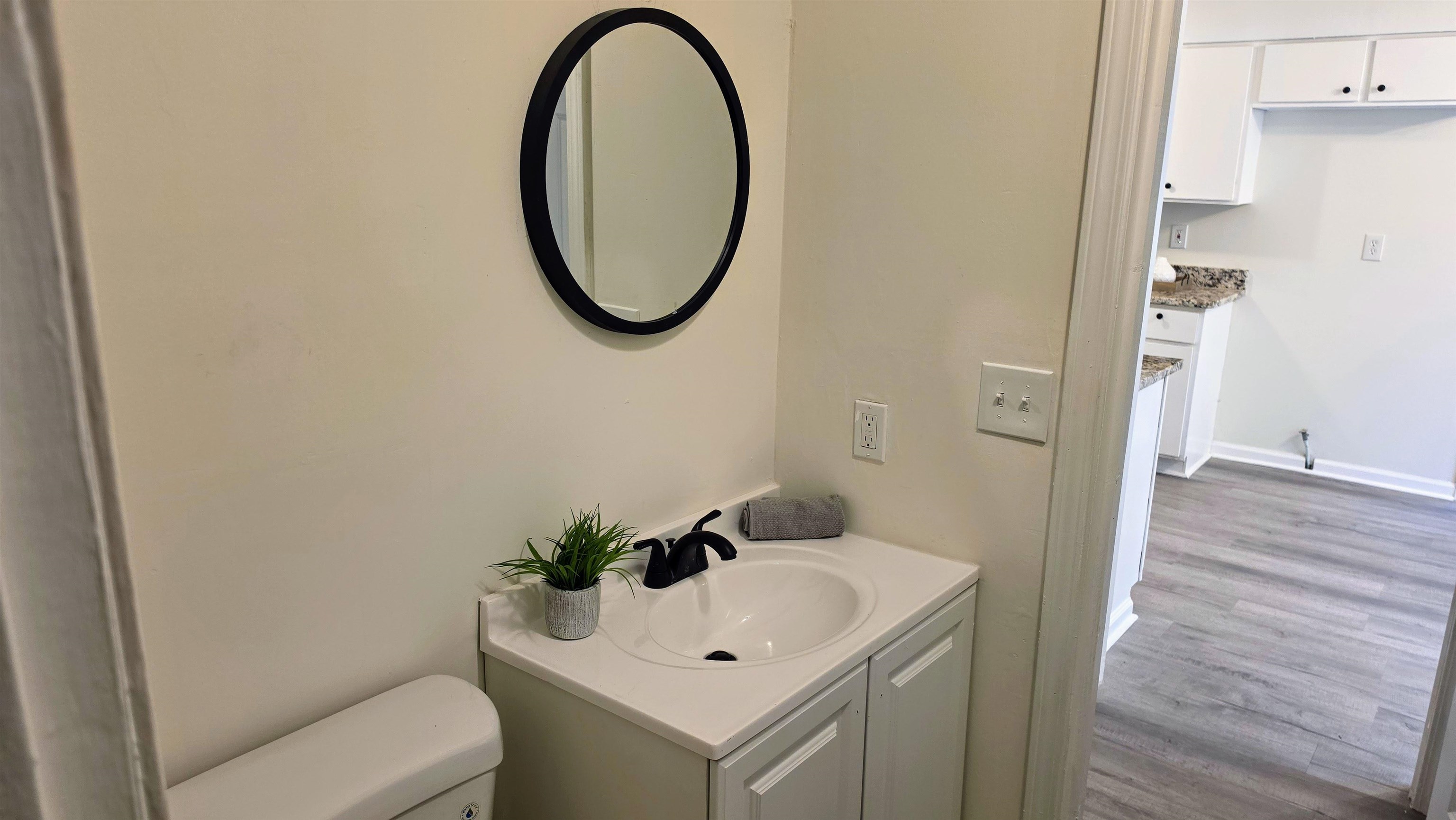 4264 Timber Rise Road Memphis, TN 38125 - Photo 18 of 32 Bathroom featuring vanity and wood finished floors