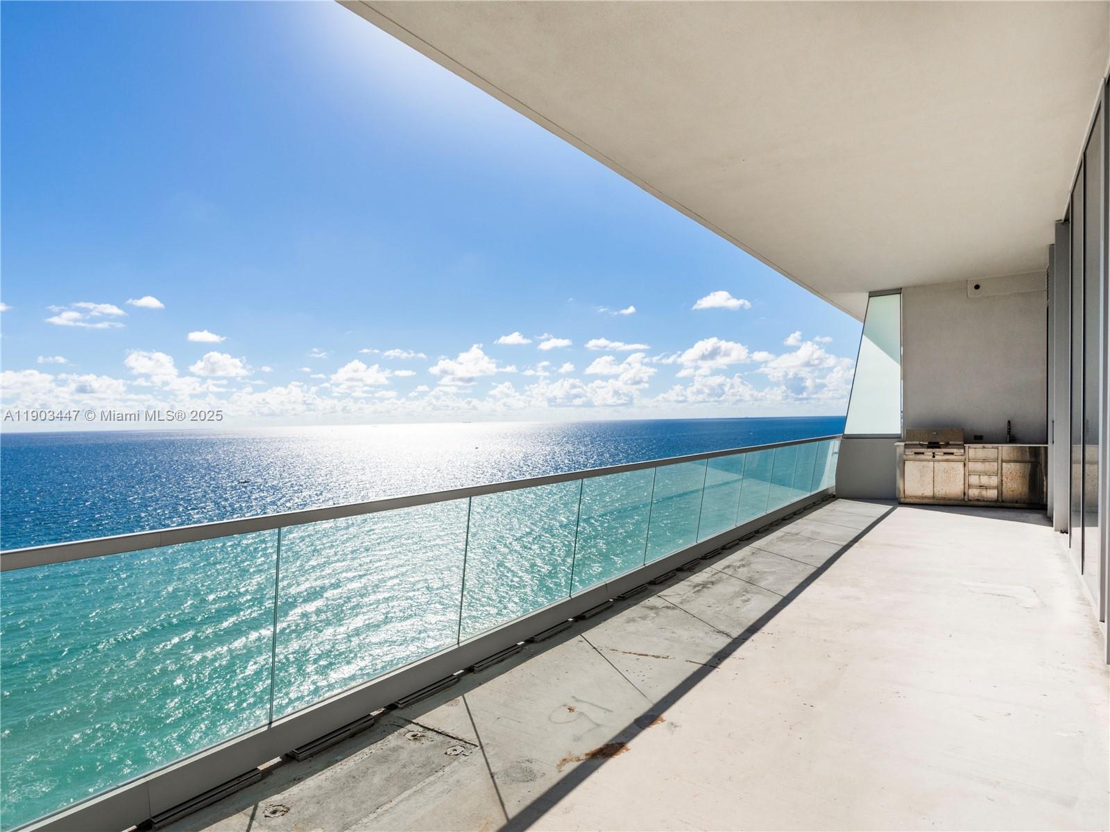 18501 Collins Avenue, Unit 1501 Sunny Isles Beach, FL 33160 - Photo 5 of 35 a view of balcony with outdoor space