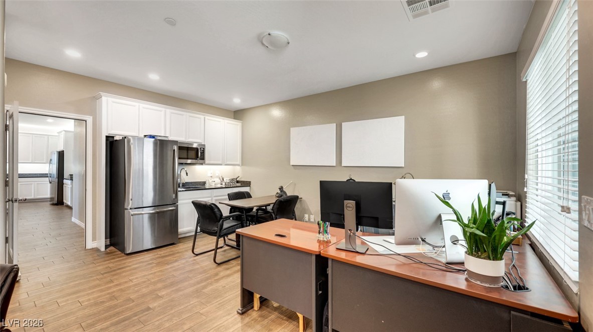 1094 Langston Ranch Avenue Henderson, NV 89002 - Photo 36 of 70 Office featuring light wood finished floors and recessed lighting