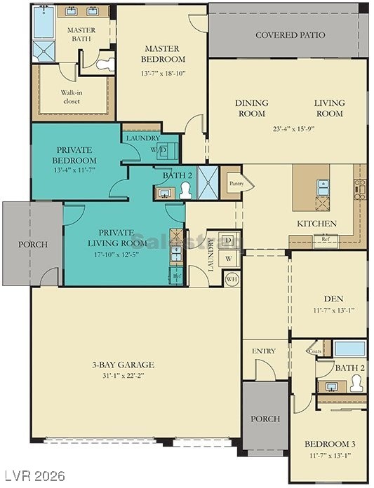 1094 Langston Ranch Avenue Henderson, NV 89002 - Photo 61 of 70 View of room layout