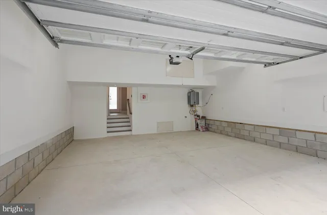 a view of a balcony with wooden floor